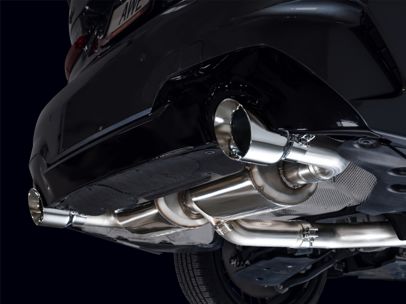 AWE 19-23 BMW 330i / 21-23 BMW 430i Base G2X Touring Axle Back Exhaust - Chrome Silver - Image 4