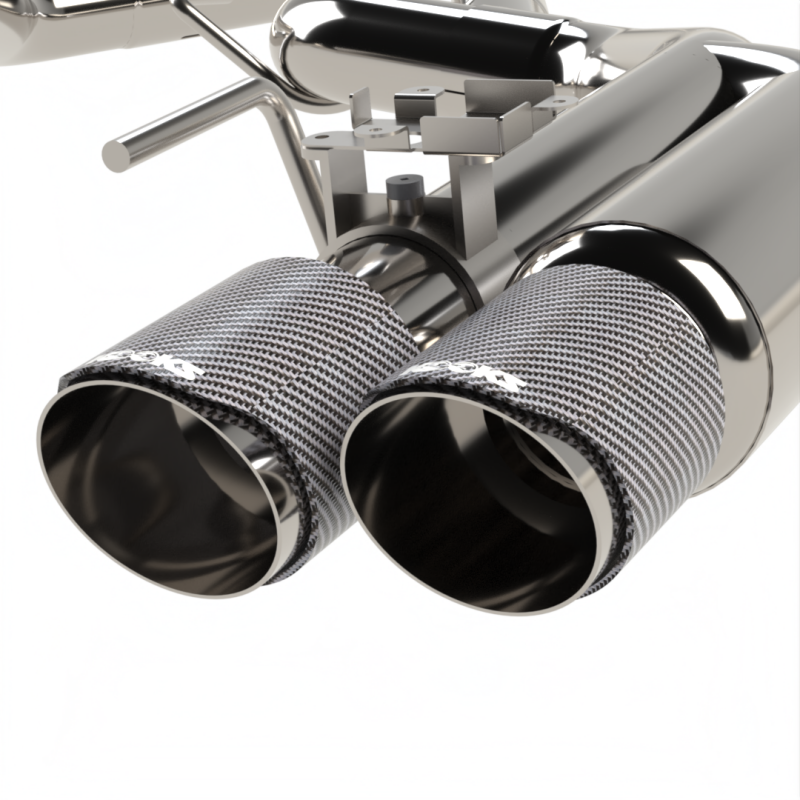 Kooks 18-24 Ford Mustang GT 5.0 3in. Valved Shotgun Cat-Back Exhaust - Carbon Tips - Image 7