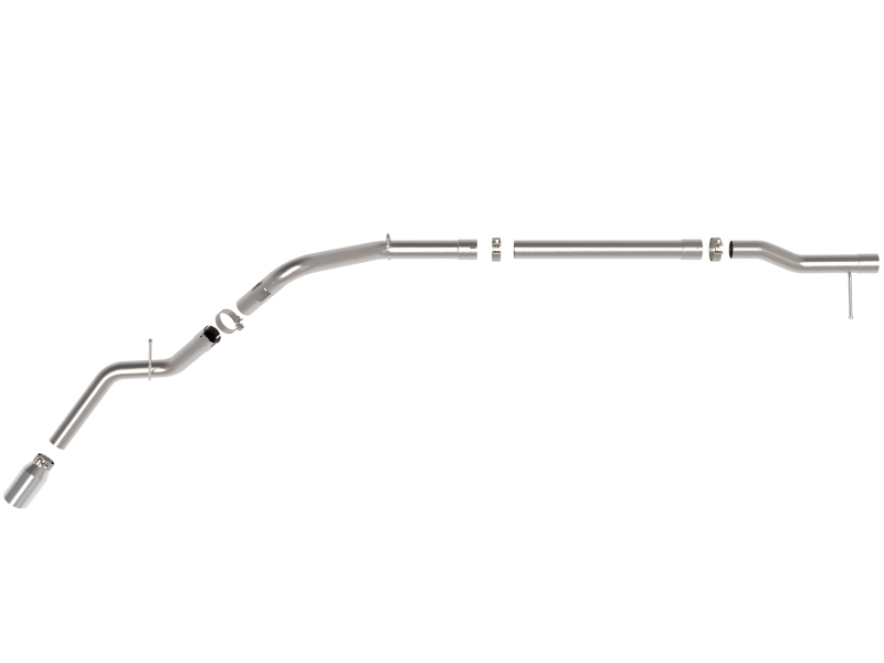 aFe 23-24 GM Trucks L6 Large Bore-HD 3 IN 409 Stainless Steel DPF-Back Exhaust System w/Polished Tip - Image 3