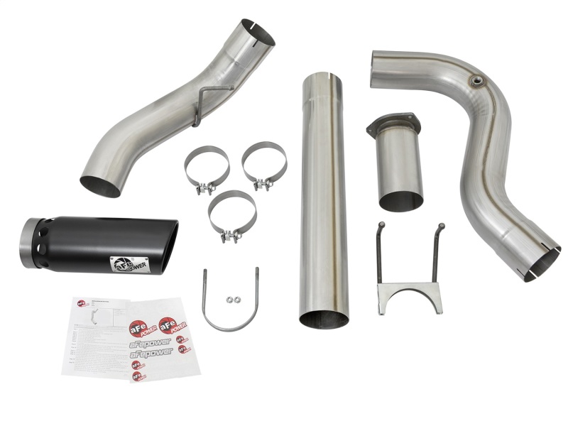 aFe ATLAS 5in DPF-Back Alum Steel Exhaust System w/Black Tip 2017 Ford Diesel Trucks V8-6.7L (td) - Image 6
