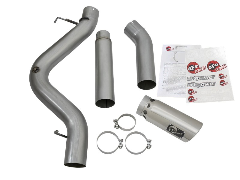 aFe LARGE Bore HD 5in Exhausts DPF-Back SS w/ Pol Tips 16-17 GM Diesel Truck V8-6.6L (td) LML/L5P - Image 5