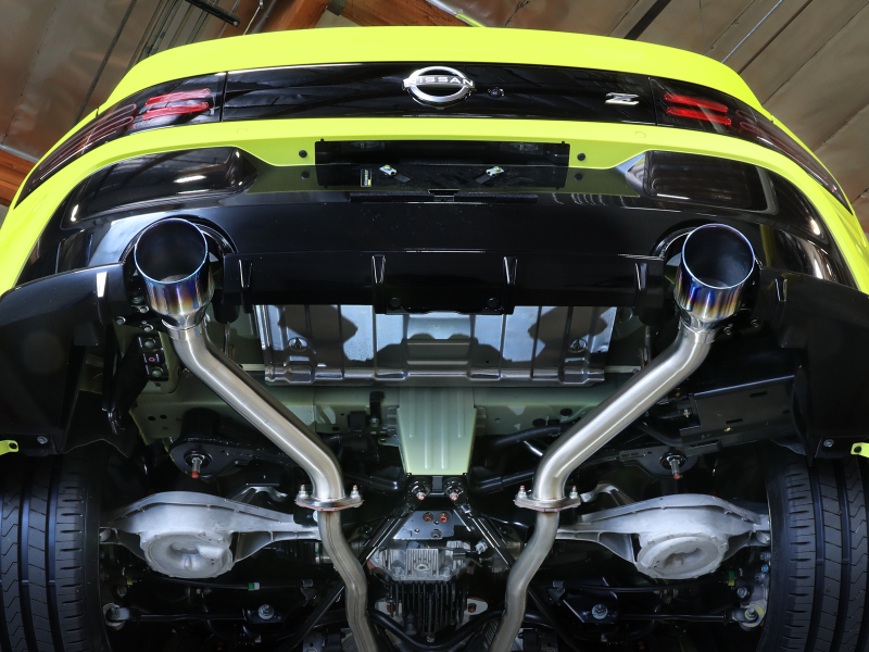 aFe 2023 Nissan Z V6-3.0L (tt) Takeda Stainless Steel Axle-Back Exhaust System w/ Blue Flame Tip - Image 7