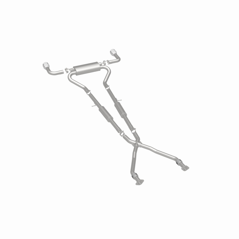 MagnaFlow 14 Infiniti Q50 V6 3.7L Cat-Back Polished Stainless Tips Dual Split Rear Exit Exhaust - Image 2