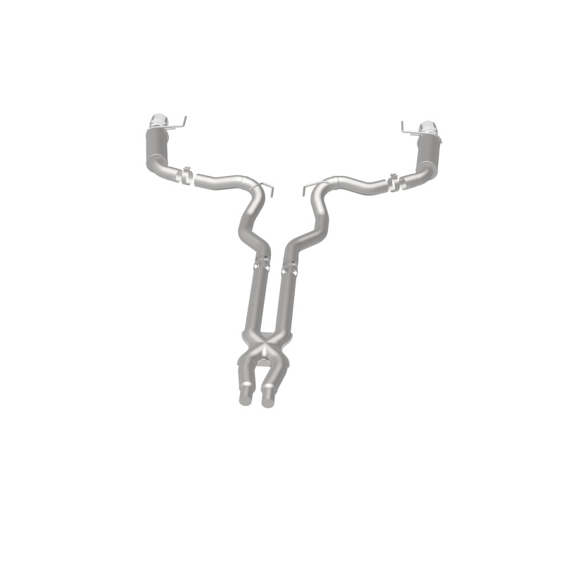 MagnaFlow Cat Back, SS, 3in, Competition, Dual Split Polished 4.5in Tips 2015 Ford Mustang GT V8 5.0 - Image 7