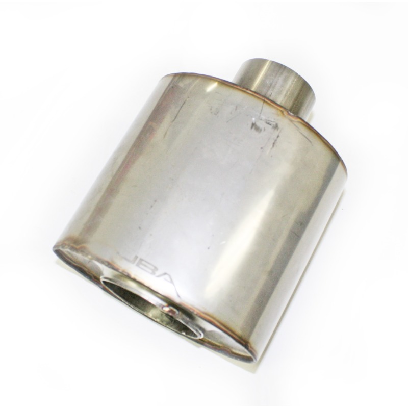 JBA Universal Straight-Through 304SS Muffler 6x6x4 2.5in Inlet Diameter Center/Center - Image 2