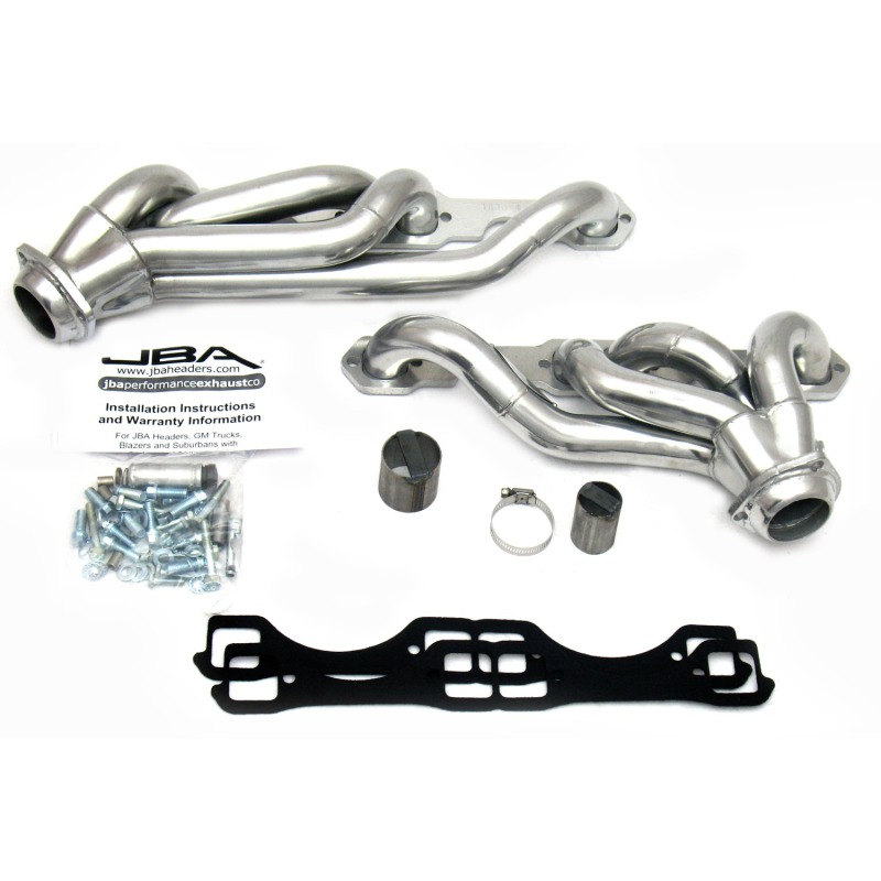 JBA 87-91 Chevrolet Blazer 5.0L/5.7L w/o A.I.R. 1-5/8in Primary Silver Ctd Cat4Ward Header - Image 2