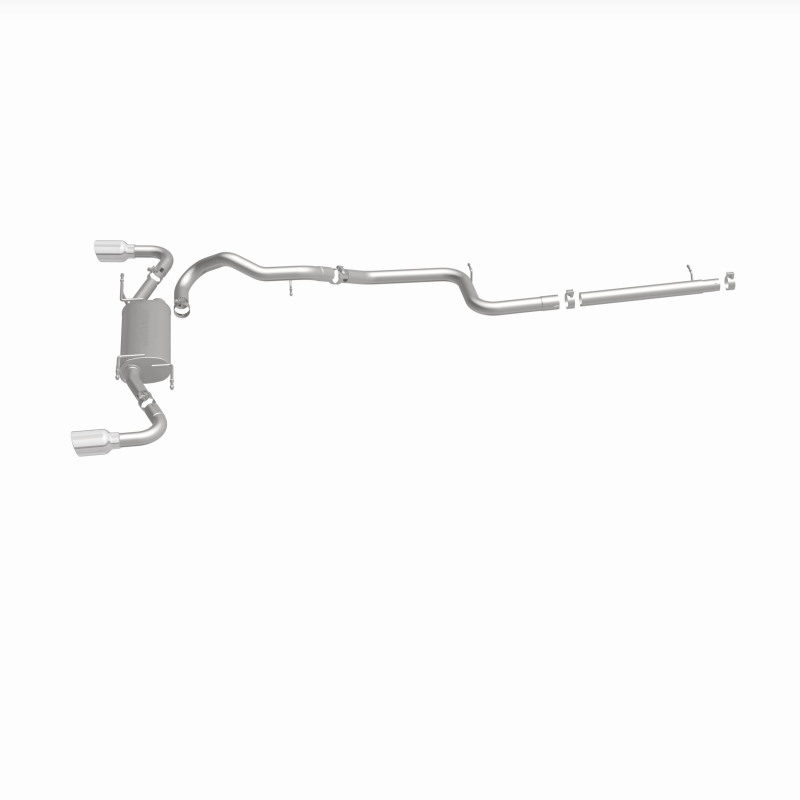 MagnaFlow 10-12 Mazda 3 L4 2.5L Hatchback Split Rear Exit Stainless Cat Back Performance Exhaust - Image 8