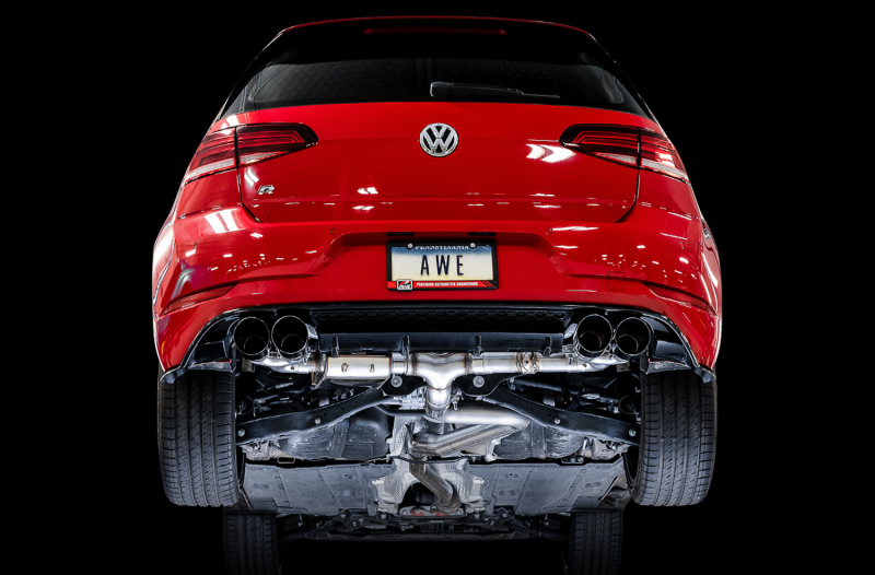 AWE Tuning MK7.5 Golf R SwitchPath Exhaust w/Diamond Black Tips 102mm - Image 6