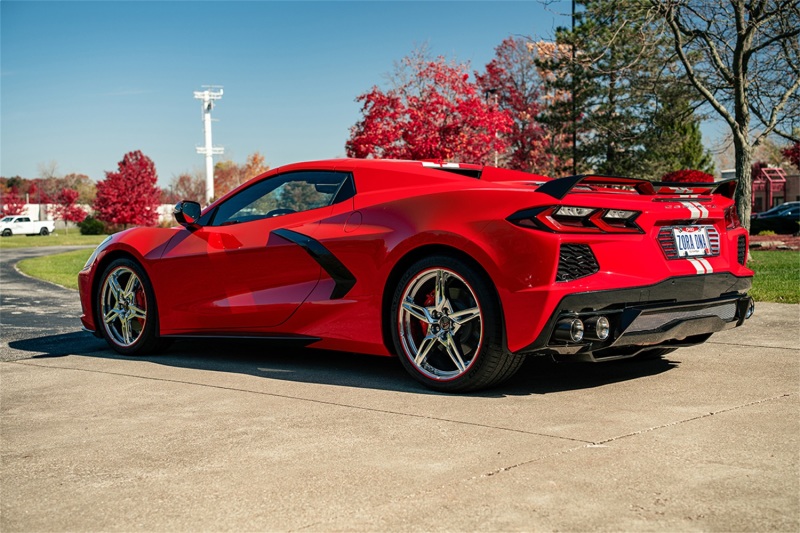 Corsa 2020-2025 Chevrolet Corvette C8 RWD 3in Valved Cat-Back Delete w/ NPP w/4.5in CF Polished Tips - Image 3