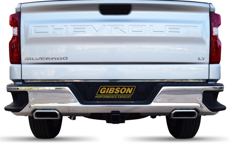 Gibson 19-23 Silverado/GMC Sierra 1500 5.3L Crew Cab Cat-Back Dual Split Exhaust - Image 3