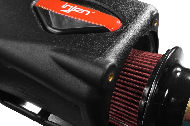 Injen 2018+ Jeep Wrangler JL V6-3.6L Wrinkle Black Oiled Power-Flow Air Intake System - Image 8