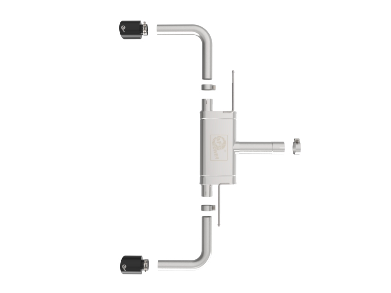 aFe MACHForce XP Exhausts Axle-Back 21-24 BMW 228i 2.0T (SS w/ Black Tips) - Image 2