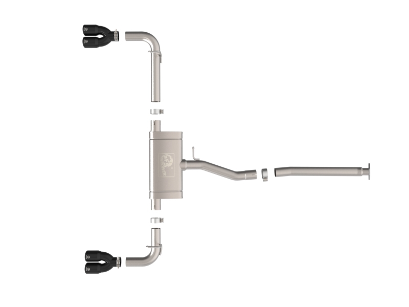 aFe 22-25 Lexus NX250 2.5L SS-304 Cat-Back Exhaust w/ Black Tips - Image 2