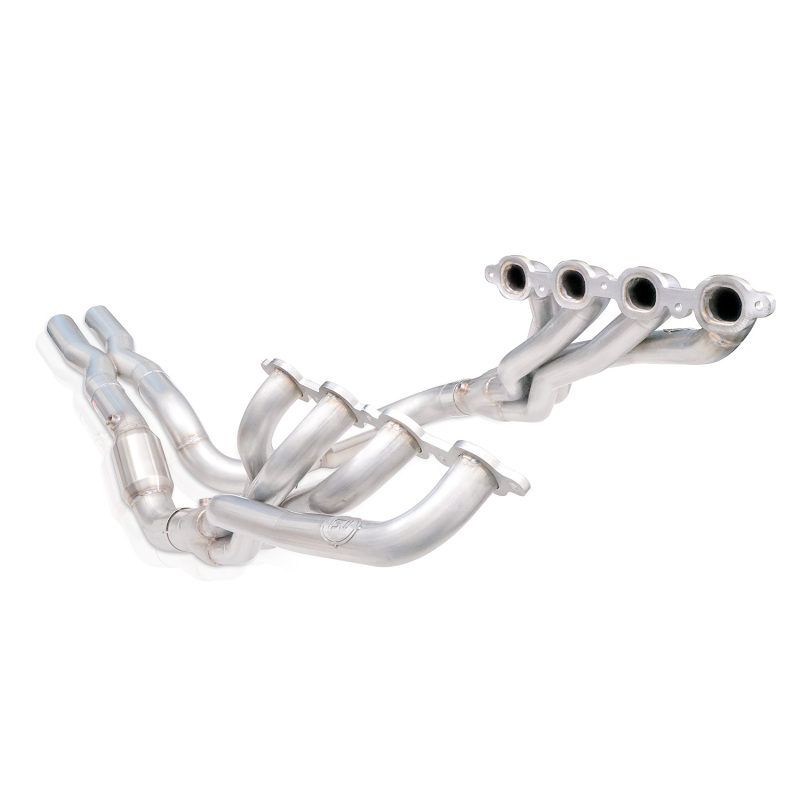 Stainless Works 15-19 Chevrolet Tahoe 6.2L Headers 1-7/8in Primaries High-Flow Cats 3in Leads X-Pipe - Image 6