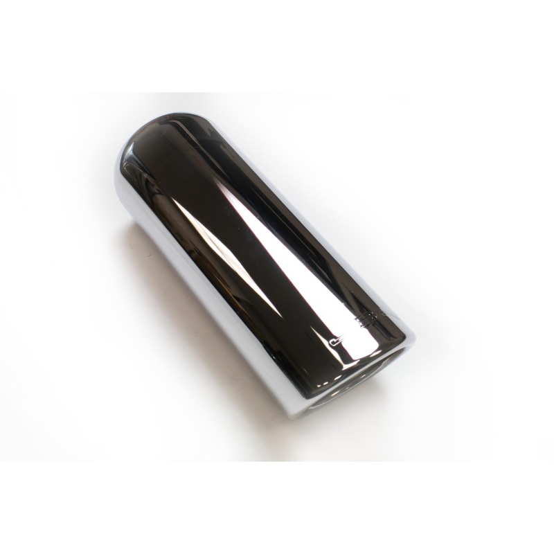 JBA 3in x 3.5in x 9in Rolled Stainless Steel Chrome Plated Exhaust Tip - Image 2