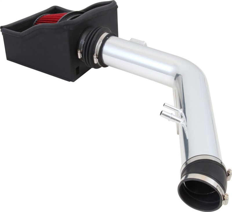 Spectre 11-14 Ford F250/350 V8-6.2L F/I Air Intake Kit - Polished w/Red Filter - Image 3
