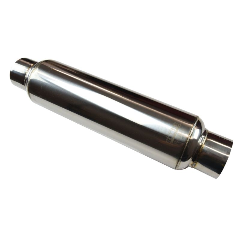 Kooks Universal 3in Round Muffler 14in Long. Pol SS - Image 2