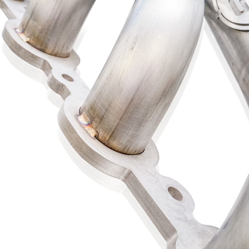 Stainless Works 2019+ Chevrolet Silverado 5.3/6.2 Catted Headers 1-7/8in Primaries 3in Leads X-Pipe - Image 10