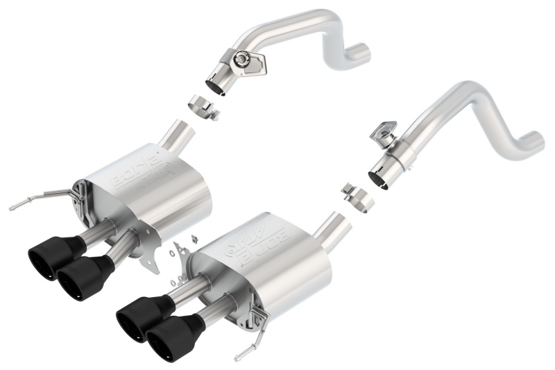 Borla 14-17 C7 Corvette Stingray Axle-Back ATAK Exhaust 2.75in to Muffler Dual 2.0in Out 4.25in Tip - Image 2