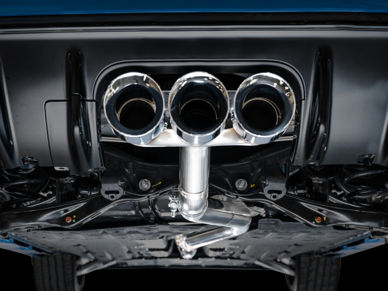 AWE Tuning 2023 Honda Civic Type R FL5 Track Edition Exhaust w/ Triple Chrome Silver Tips - Image 10