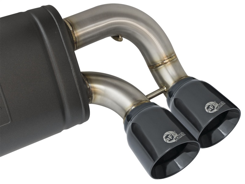 aFe MACHForce XP 3in - 2 1/2in Axle Back 304SS Exhaust w/ Black Tips 16-17 BMW M2 (f87) - Image 5