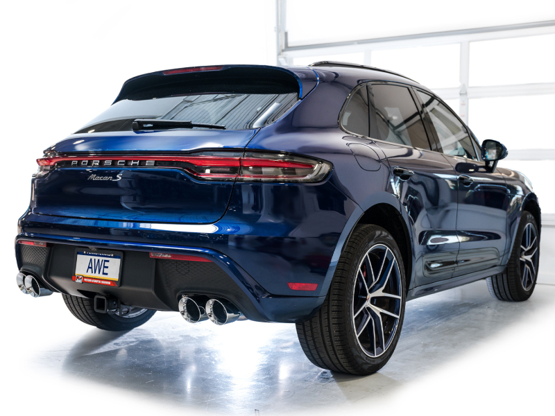 AWE Tuning 2022+ Porsche Macan 2.9TT Touring Edition Catback Exhaust w/ Chrome Silver Tips - Image 2