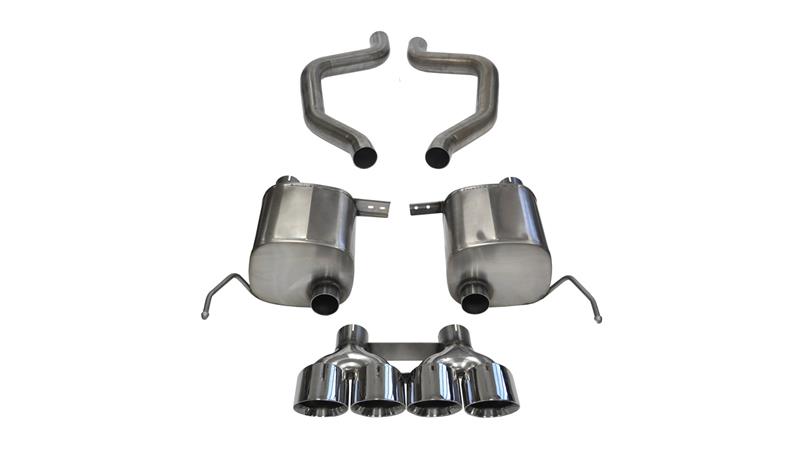 Corsa 17-19 Chevy Corvette Z06 (Grand Sport Only) 3in Axle Back Xtreme Exhaust Pol Quad 4.5in Tip - Image 7