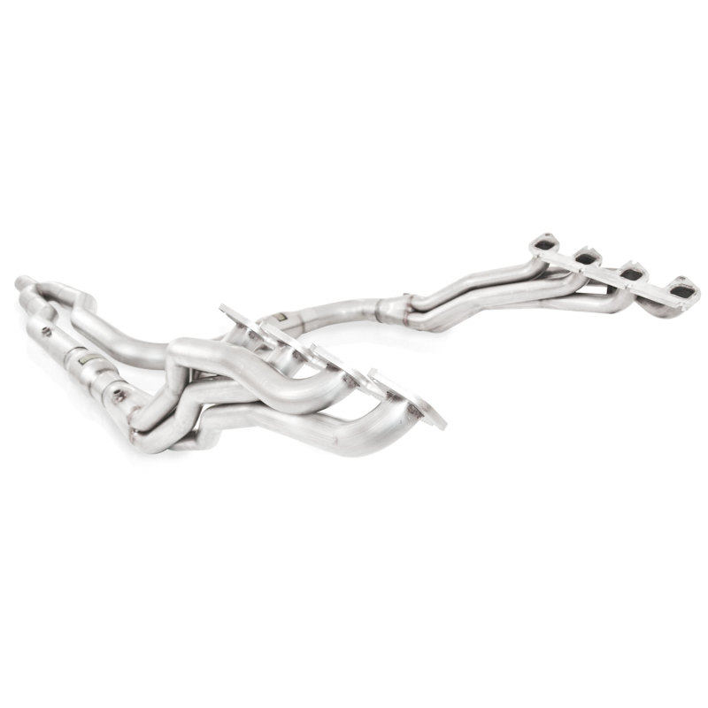 Stainless Power 2010-14 F-150 Raptor 6.2L Headers 1-7/8in Primaries 3in High-Flow Cats Y-Pipe - Image 2