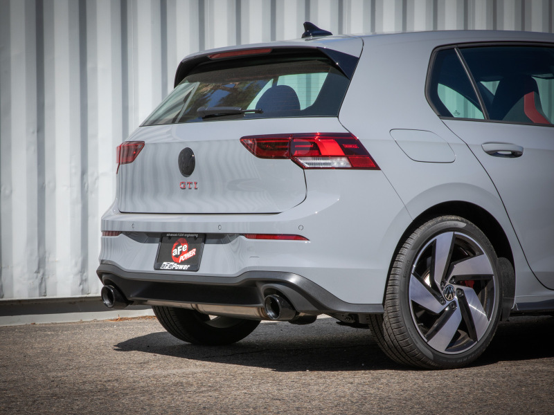 aFe 22-24 Volkswagen GTI MACH Force-Xp 3 to 2-1/2 IN Stainless Steel Cat-Back Exhaust w/Black Tip - Image 4