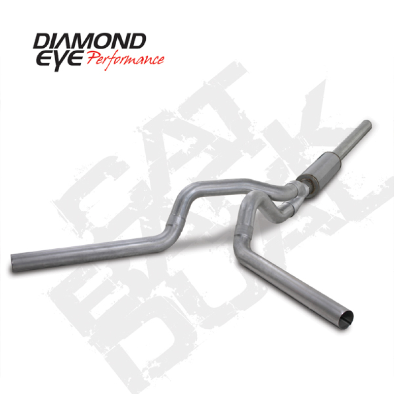 Diamond Eye KIT 4in Catback DUAL AL: 2004.5-2007.5 DODGE CUMMINS 600 - Image 2