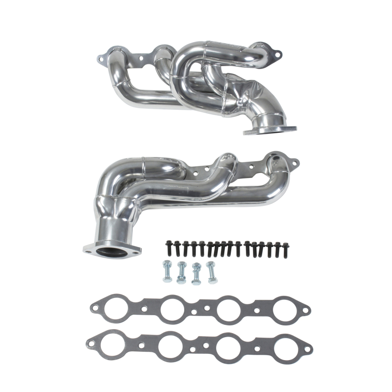 BBK 10-15 Camaro LS3 L99 Shorty Tuned Length Exhaust Headers - 1-3/4 Silver Ceramic - Image 4