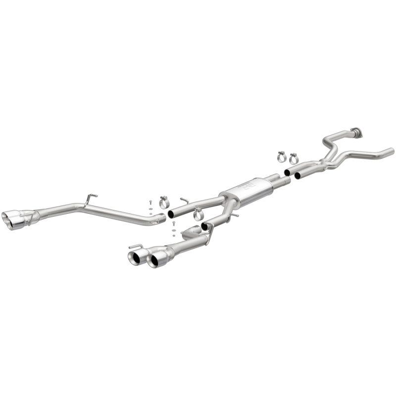 MagnaFlow CatBack 16-19 Cadillac CT6 V6 3.0L Street Series 2.5in Pipe Dia Polished Tips - Image 2