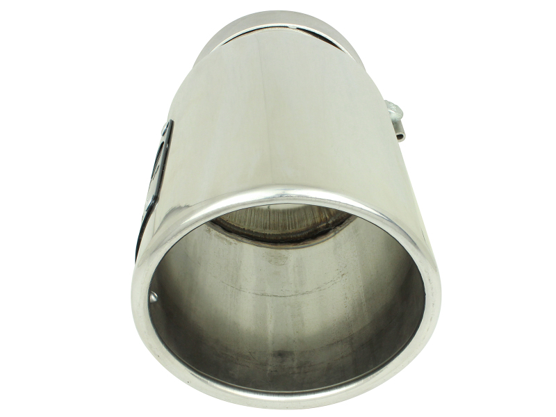 aFe MACH Force-Xp Universal Exhaust Tip 4 IN Inlet x 5 IN Outlet x 12 IN L- Polished Tip - Image 3