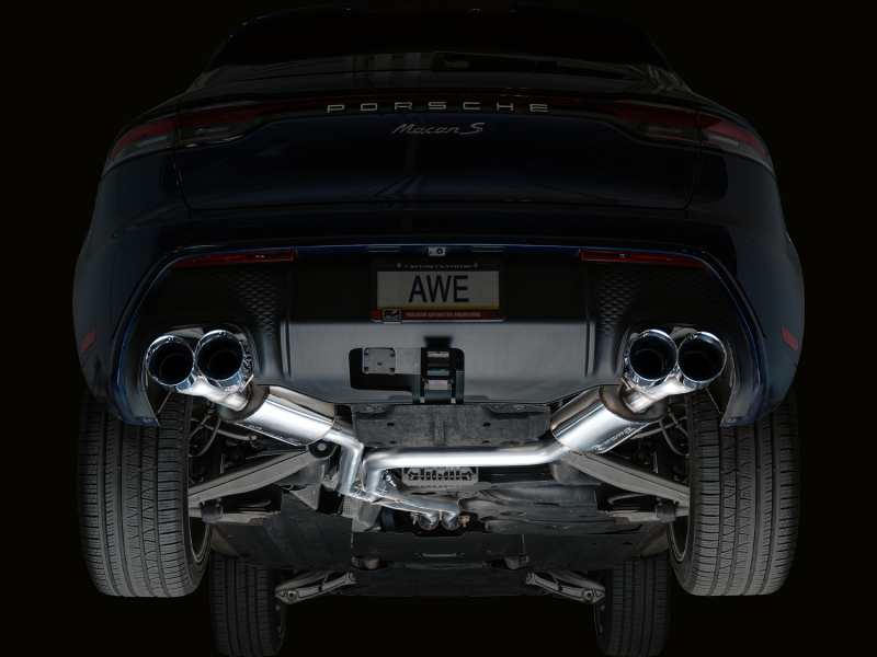 AWE Tuning 2022+ Porsche Macan 2.9TT Touring Edition Catback Exhaust w/ Chrome Silver Tips - Image 9