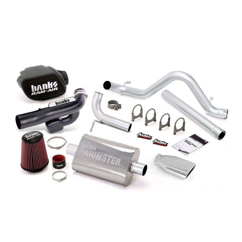 Banks Power 12-15 Jeep 3.6L Wrangler 4dr Stinger Sys (no AutoMind) - SS Single Exh w/ Chrome Tip - Image 2