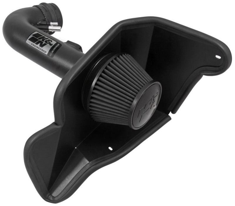K&N 2015 Ford Mustang GT 5.0L V8 Black Performance Intake Kit - Image 2