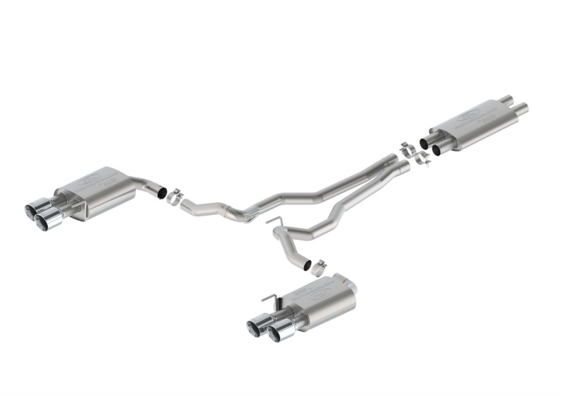Ford Racing 2024 Mustang 5.0L Touring Non-Active Cat-Back Exhaust w/GT Valance - Chrome Tip - Image 2