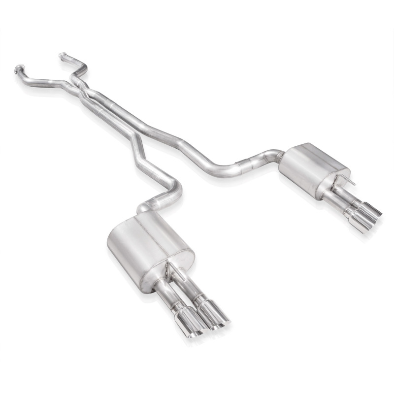 Stainless Works 2014-16 Chevy SS Exhaust 3in X-Pipe Chambered Mufflers Polished Tips Factory Connect - Image 2