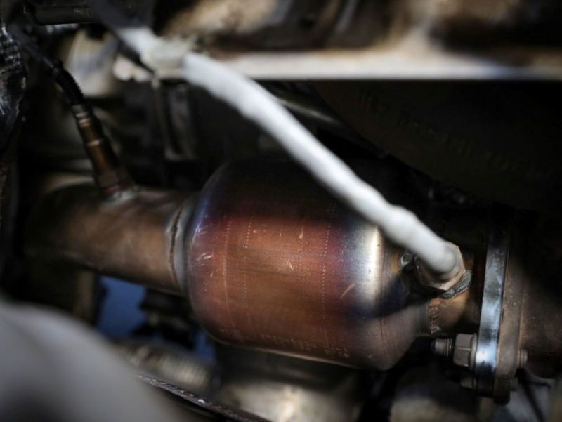 aFe 09-16 Audi A4/A5 (B8) L4-2.0L (t) Twisted Steel 3in. Downpipe - 304 Stainless w/ Cat - Image 4