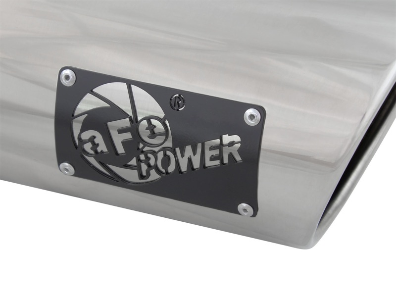 aFe MACH Force-Xp 3in Inlet x 4in Outlet x 9in Length 304 Stainless Steel Exhaust Tip Polished - Image 2