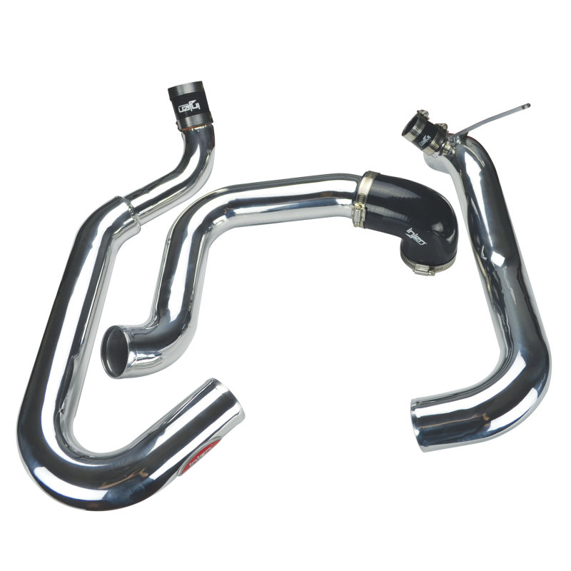 Injen 03-06 Evo 8/9/MR Cast Aluminum Intake System w/ Full Intercooler Piping Polished Short Ram Int - Image 3
