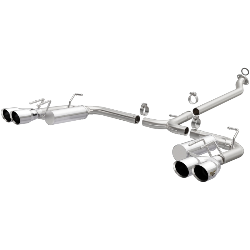 MagnaFlow 18-19 Toyota Camry XSE 2.5L (FWD) Street Series Cat-Back Exhaust w/4in Polished Quad Tips - Image 2