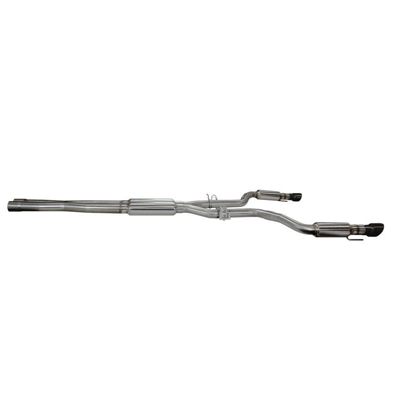 Kooks 2015+ Dodge Charger 3in OEM Style Cat-Back Exhaust w/ 4in Black Slash Cut Tips - Image 4