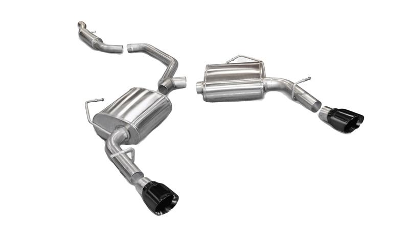 Corsa 2011-2014 Chrysler 200/Dodge Avenger V6 Black Sport Cat-Back Exhaust - Image 6