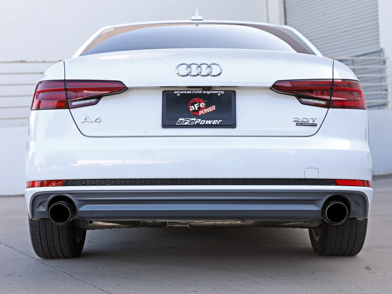 aFe 17-19 Audi A4 (L4-2.0L) MACH Force-Xp Stainless Steel Axle-Back Exhaust System - Black Tip - Image 10