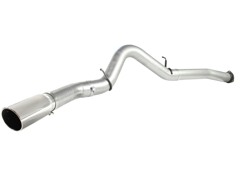 aFe ATLAS 5in DPF-Back Alum Steel Exhaust System Polished Tip GM Diesel Trucks 7.5-10 V8-6.6L td LMM - Image 3