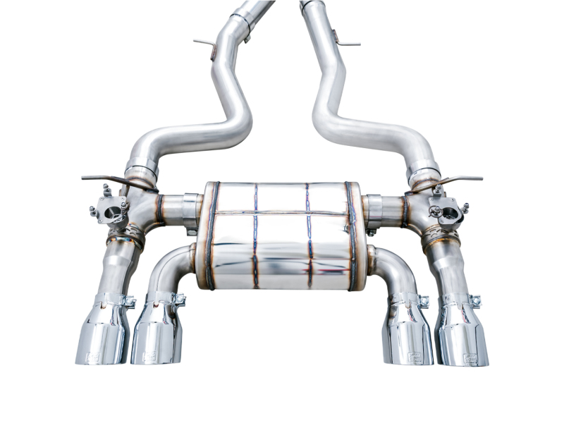 AWE Tuning BMW F8X M3/M4 SwitchPath Catback Exhaust - Chrome Silver Tips - Image 4