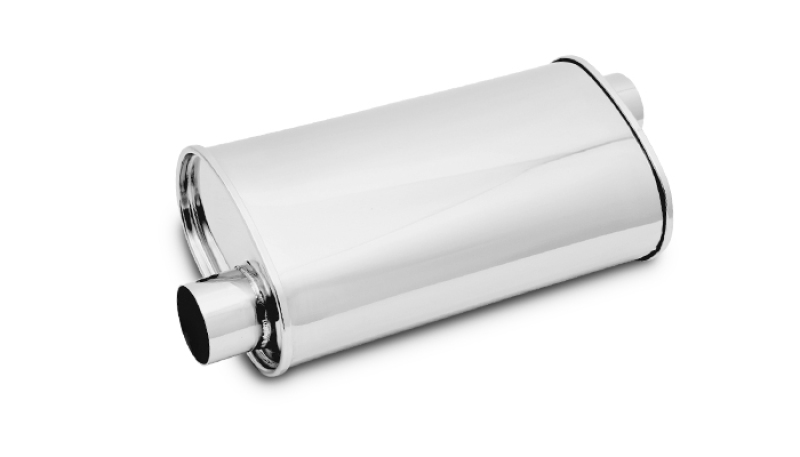 Vibrant StreetPower Oval Muffler 5in x 9in x 15in - 2.25in inlet/outlet (Offset-Offset Same Side) - Image 3