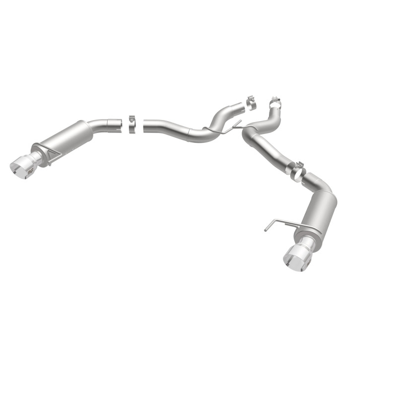 MagnaFlow Axle Back, SS, 3in, Competition, Dual Split Polished 4.5in Tip 2015 Ford Mustang GT V8 5.0 - Image 8
