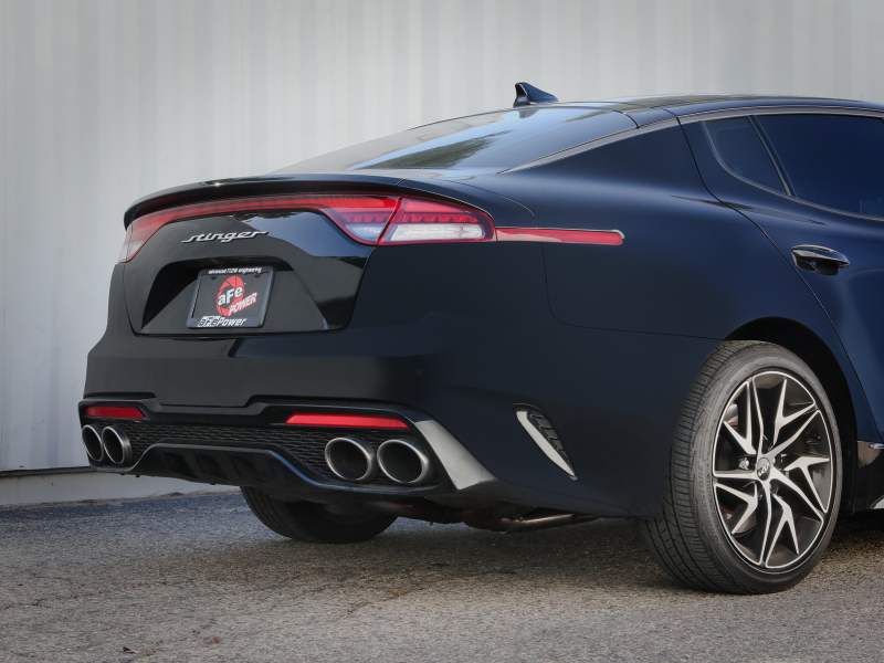 aFe 22-23 Kia Stinger L4-2.5L Turbo Gemini XV 3in to Dual 2-1/2in Cat-Back Exhaust System w/ Cut-Out - Image 4